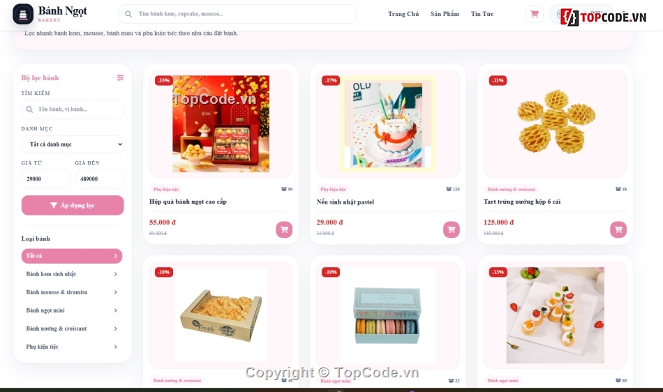 website,bán website,web bánh bánh